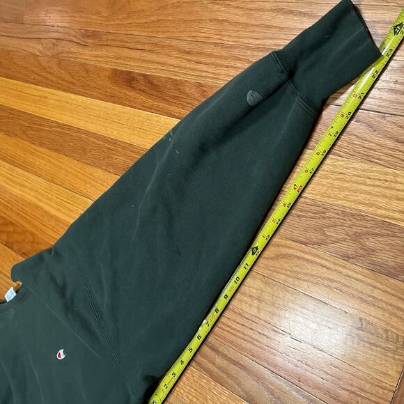 Vintage Reverse Weave Champion Cropped Crewneck XL Grunge Thrashed Paint USA - Picture 6 of 9